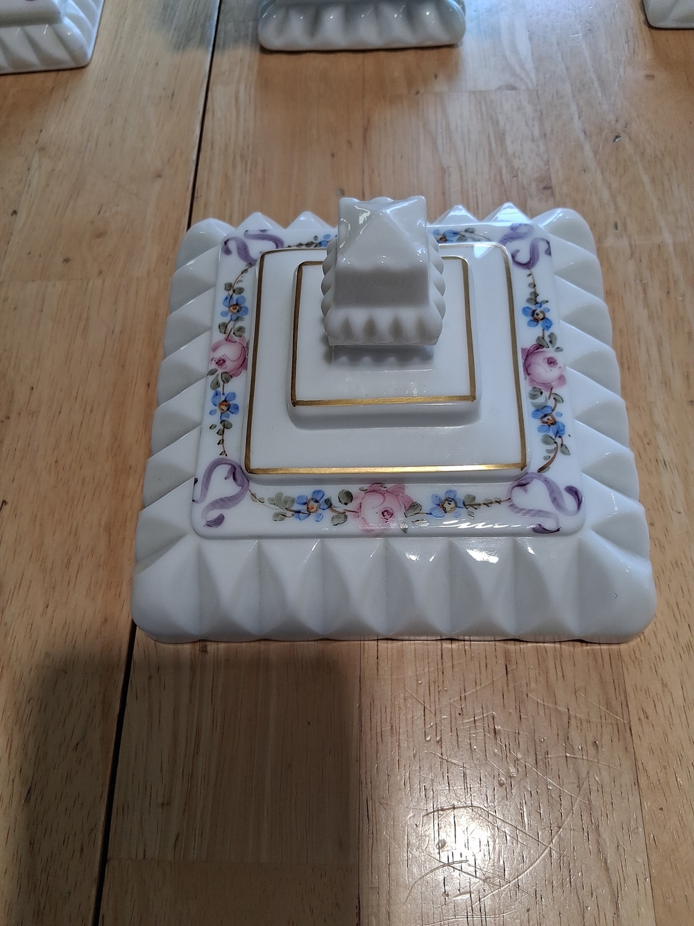 Westmoreland Milk Glass Bridal Bowl with Matching Candlesticks - White - Picture 5 of 11